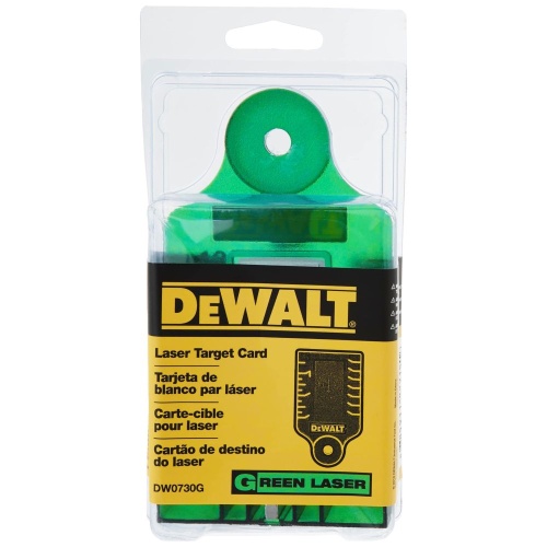 Мишень-лучеуловитель DEWALT DE0730G, для зеленых лазерных уровней